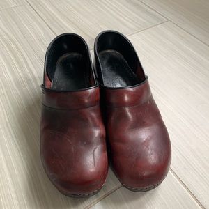 Burgundy Dansko Clogs